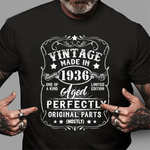 Vintage Made In 1936 Retro Classic 85th Birthday Decorations Birthday Shirt - Scotstee Shop