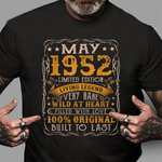 Scotstee Shop - 69th Birthday Decorations May 1952 Men Women 69 Years Old Birthday Shirt
