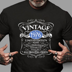 Vintage 1976 Years Old 45th Birthday Gift Birthday Shirt 45th Birthday Shirt 45th birthday t shirt - Scotstee Shop