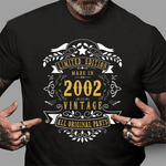 Vintage 2002 Years Old Birthday Anniversary Gift Birthday Shirt - Scotstee Shop