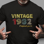 Vintage 1982 Years Old Birthday Gift Birthday Shirt Vintage 1982 T Shirt - Scotstee Shop