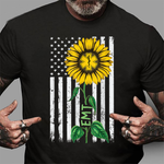 Scotstee Shop - Vintage American Flag EMT Sunflower Hippie EMT Nurse Gifts 4th Of July Shirt Nurse 4th of July Shirt emergency nurse shirts
