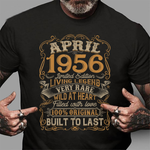 Vintage April 1956 65 Years Born In 1956 65th Bday Gift Birthday Shirt 65th Birthday Shirt - Scotstee Shop