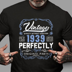 Vintage 1939 80th Years Old Birthday Made in 1939 Birthday Shirt - Scotstee Shop