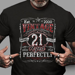 Vintage 21st Birthday 2000 Limited Edition Born In 2000 Gift Birthday Shirt - Scotstee Shop