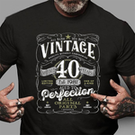 Vintage 40th Birthday Top For Him 1981 Aged To Perfection Birthday Shirt Funny 40th Birthday T Shirts - Scotstee Shop