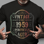 Vintage 60th Birthday Gift Aged 1959 Years Old Classic Birthday Shirt - Scotstee Shop