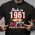 Womens Made In 1961 Design 60 Years Old 60th Birthday Gift Birthday Shirt 60th birthday gifts - Scotstee Shop
