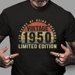 Vintage 1950 Limited Edition Outfit Retro 70th Birthday Gift Birthday Shirt - Scotstee Shop