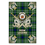 Scotstee Shop - Scotstee Shop Mow Clan Crest Golf Courage Gold Thistle Tartan Garden Flag