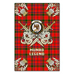 Scotstee Shop - Scotstee Shop Munro Modern Clan Crest Golf Courage Gold Thistle Tartan Garden Flag