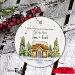 Scotstee Shop - Personalize Name Family Gingerbread Our New Home Christmas Ornament Gift, First Christmas In Our New Home Ornament