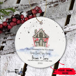 Scotstee Shop - First Christmas In Our New Home Ornament Personalize Name Family Our Sweet Home Christmas ornament