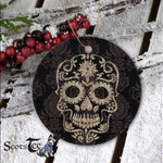 Sugar Skull Ornament Cool Desert Camo Dia de Los Muertos Sugar Skull Camouflage Happy Halloween Ornament Gift - Scotstee Shop