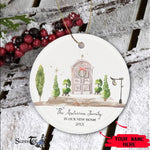 Scotstee Shop - Personalize Name Family New Home For The Holidays Christmas New Home Ceramic Ornament