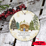 Scotstee Shop - First Christmas In Our New Home Ornament Personalize Name Family Snowflake Our First Christmas in our new home Ceramic Ornament