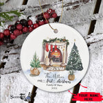 Scotstee Shop - Custom Name Family of Three First Christmas Ornament