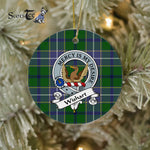 Scotstee Shop - Wishart Scottish Clan Badge Plaid Ornament Gift. Christmas Tree Ornament Wishart Clan Tartan Ornament Great Christmas Ornaments Gift