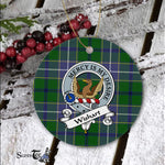 Scotstee Shop - Wishart Scottish Clan Badge Plaid Ornament Gift. Christmas Tree Ornament Wishart Clan Tartan Ornament Great Christmas Ornaments Gift