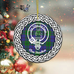 Scotstee Shop - Strachan Clan Tartan Crest Badge Plaid Ornament Gift. Christmas Tree Ornament Tartan Ornament Great Christmas Ornaments Gift