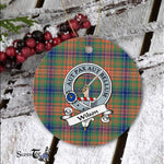 Scotstee Shop - Wilson Scottish Clan Badge Plaid Ornament Gift. Christmas Tree Ornament Wilson Clan Tartan Ornament Great Christmas Ornaments Gift