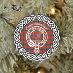 Scotstee Shop - Sinclair Clan Tartan Crest Badge Plaid Ornament Gift. Christmas Tree Ornament Tartan Ornament Great Christmas Ornaments Gift