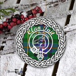 Tait Tartan Ornament,  ceramic ornament, personalized christmas ornaments, christmas tree ornaments, christmas door decorations, Plaid Ornament, Tartan Ceramic Ornament