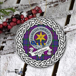 Wardlaw Tartan Ornament,  ceramic ornament, personalized christmas ornaments, christmas tree ornaments, christmas door decorations, Plaid Ornament, Tartan Ceramic Ornament