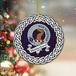 Wedderburn Tartan Ornament,  ceramic ornament, personalized christmas ornaments, christmas tree ornaments, christmas door decorations, Plaid Ornament, Tartan Ceramic Ornament