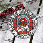 Stuart Tartan Ornament,  ceramic ornament, personalized christmas ornaments, christmas tree ornaments, christmas door decorations, Plaid Ornament, Tartan Ceramic Ornament