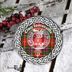 Scotstee Shop - Somerville Clan Tartan Crest Badge Plaid Ornament Gift. Christmas Tree Ornament Tartan Ornament Great Christmas Ornaments Gift
