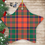 Stewart Of Appin Ancient Tartan Ornament Star Ornament, Christmas Star Decorations, ceramic ornament, Plaid Star Ceramic Ornament, Christmas Ornament Decorations Gift