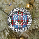 Scotstee Shop - Trotter Clan Tartan Crest Badge Plaid Ornament Gift. Christmas Tree Ornament Tartan Ornament Great Christmas Ornaments Gift