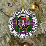 Tailyour (Or Taylor) Tartan Ornament,  ceramic ornament, personalized christmas ornaments, christmas tree ornaments, christmas door decorations, Plaid Ornament, Tartan Ceramic Ornament