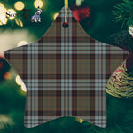 Stewart Old Weathered Tartan Ornament Star Ornament, Christmas Star Decorations, ceramic ornament, Plaid Star Ceramic Ornament, Christmas Ornament Decorations Gift