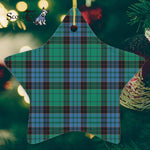 Stewart Old Ancient Tartan Ornament Star Ornament, Christmas Star Decorations, ceramic ornament, Plaid Star Ceramic Ornament, Christmas Ornament Decorations Gift
