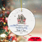 Scotstee Shop - First Christmas In Our New Home Ornament Personalize Name Family Our Sweet Home Christmas ornament