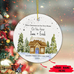 Scotstee Shop - Personalize Name Family Gingerbread Our New Home Christmas Ornament Gift, First Christmas In Our New Home Ornament