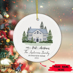 Scotstee Shop - Custom Name New Neck Of The Woods First Christmas New Home Ceramic Ornament