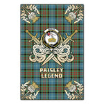 Scotstee Shop - Scotstee Shop Paisley Clan Crest Golf Courage Gold Thistle Tartan Garden Flag