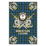 Scotstee Shop - Scotstee Shop Robertson Hunting Ancient Clan Crest Golf Courage Gold Thistle Tartan Garden Flag