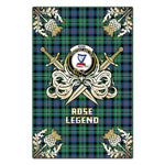 Scotstee Shop - Scotstee Shop Rose Hunting Ancient Clan Crest Golf Courage Gold Thistle Tartan Garden Flag