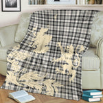 Tartan Blanket Scott Black & White Ancient Tartan Scotland Lion Thistle Map Plaid Blanket, tartan blanket, plaid blanket, red plaid blanket, buffalo plaid blanket, green plaid blanket, plaid fleece blanket, blue plaid blanket, red tartan blanket, tartan plaid blanket, black and white plaid blanket, christmas plaid blanket, orange plaid blanket, tartan plaid throw blanket, pink plaid blanket, brown plaid blanket, buffalo check blanket