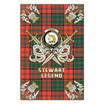 Scotstee Shop - Scotstee Shop Stewart of Appin Ancient Clan Crest Golf Courage Gold Thistle Tartan Garden Flag