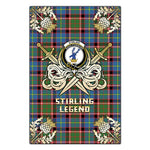 Scotstee Shop - Scotstee Shop Stirling Bannockburn Clan Crest Golf Courage Gold Thistle Tartan Garden Flag