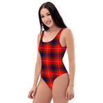 Scotstee Shop Women Swimsuite Clan Abernethy Tartan Plaid Sexy One Piece Swimsuit