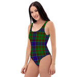 Scotstee Shop Women Swimsuite Clan Adam Hunting Tartan Sexy One Piece Swimsuit