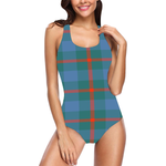 Scotstee Shop Women Swimsuite Clan Agnew Ancient Tartan Sexy One Piece Swimsuit