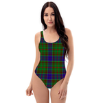 Scotstee Shop Women Swimsuite Clan Adam Hunting Tartan Sexy One Piece Swimsuit