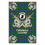 Scotstee Shop - Scotstee Shop Turnbull Hunting Clan Crest Golf Courage Gold Thistle Tartan Garden Flag